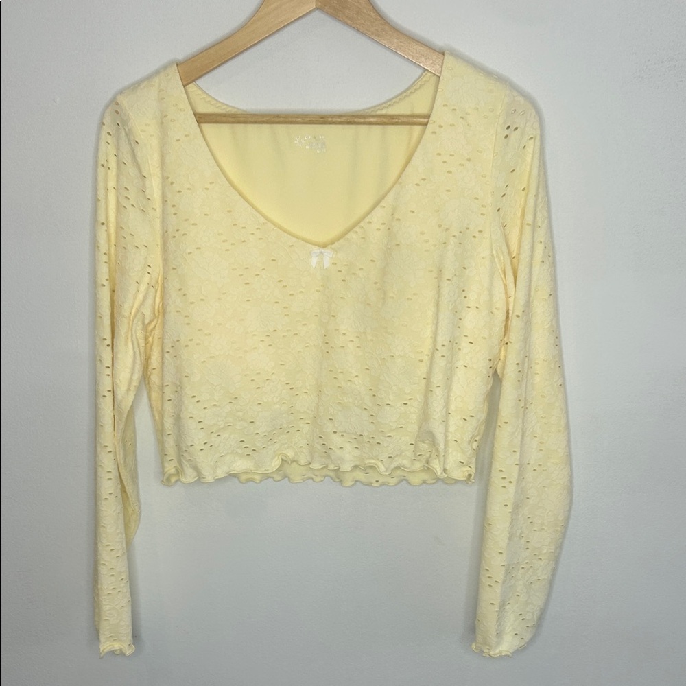 OFFLINE by Aerie Treat Yourself Cropped Long Sleeve Shirt - Picture 4 of 16